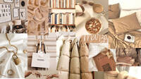 beige aesthetic wallpaper collage